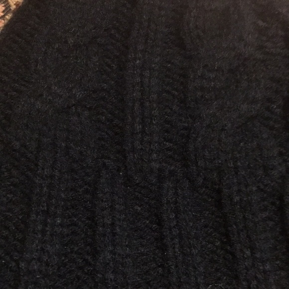 New! Heat Holders Black Cable Knit Plush Faux Fur Lining Thermal Hat One Size - Picture 6 of 10